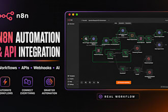 build n8n automation workflows and API integrations