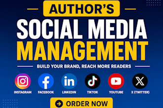 be your author social media manager and book promoter