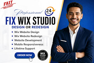 wix website redesign fix wix layout wix studio website design edit wix harmony