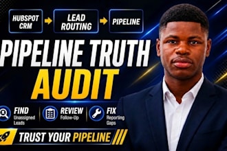audit your hubspot CRM lead routing pipeline follow up process and reporting