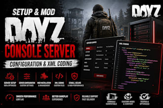 setup and mod console dayz server configuration and xml coding