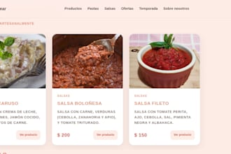 create a responsive and functional website