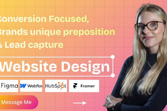 develop and build business website with webflow, wixstudio or framer web design
