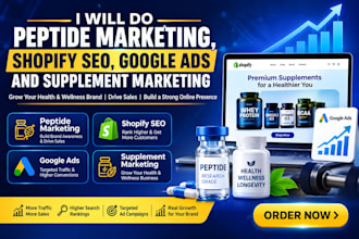 peptide marketing fix peptide facebook ads google ads tiktok ads peptide website