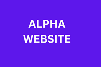 create alpha website that functions