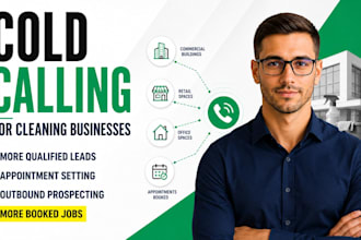 janitorial cold calling, cold caller, janitorial cleaning leads cold caller