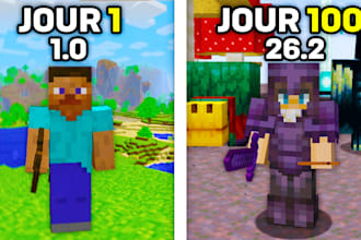 je créerai une miniature minecraft cinématographique