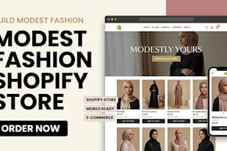build modest fashion shopify store muslim clothing hijab apparel website