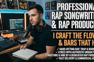 write hard hitting rap lyrics and flows for your beats