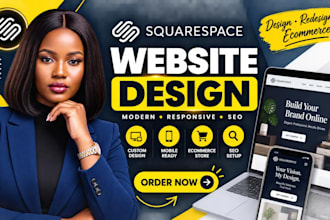 design squarespace website, squarespace redesign and ecommerce website