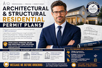 design architectural and structural residential permit plans