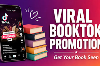 do viral booktok promotion video and book promotion for your book