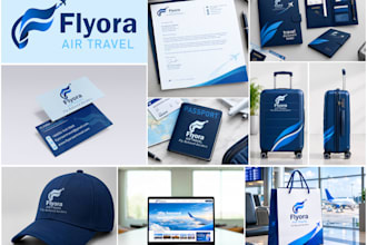 professional logo and complete brand identity