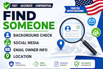 find someone, background check, social media, email owner info, and location