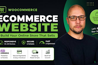 build ecommerce website or webshop with woocommerce online store