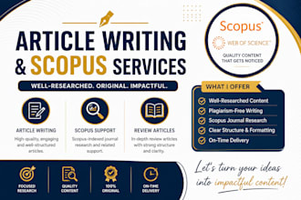 write, review and edit articles with scopus support
