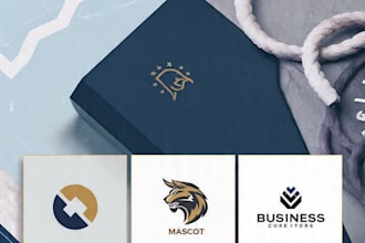 design professional minimalist logo for your brand