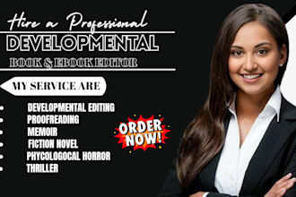 developmental edit proofread psychological horror thriller memoir fiction novel