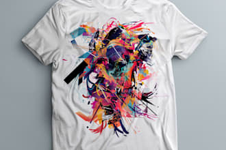 design a creative graphic t shirt design