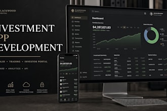 do investment portfolio app tracker app develop trading app bot investor portal