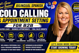 do bilingual spanish cold calling and appointment setting for b2b