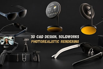 do 3d product design smart glasses foldable electronic product 3d cad design