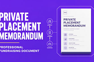 draft a professional private placement memorandum ppm for your fundraise