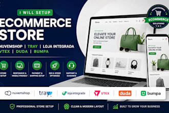 setup nuvemshop tray loja integrada ecommerce store design duda vtex bumpa store