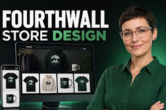 design fourthwall website setup fourthwall store and pod merch shop