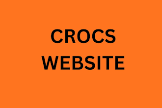 create crocs website that functions
