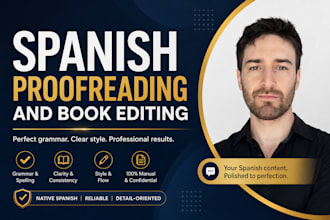 proofread and edit spanish text and book editing