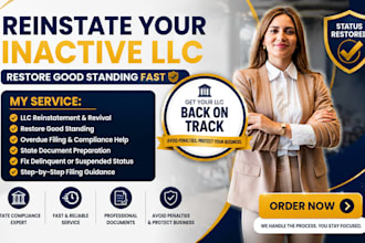 reinstate your inactive or delinquent US llc and restore good standing