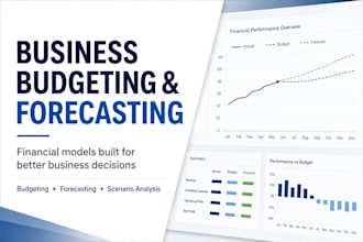 create a business budget and financial forecast
