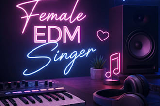 be your female edm  singer female vocaliast pop singer songwriter edm rnb song