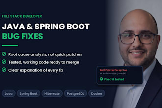 fix bugs and errors in your java spring boot backend