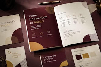 design business brochure marketing collateral and  promotional material