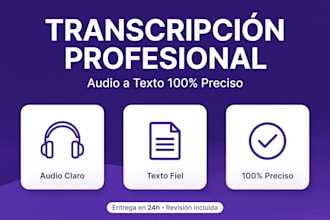 transcribir 30 minutos de audio en español a texto