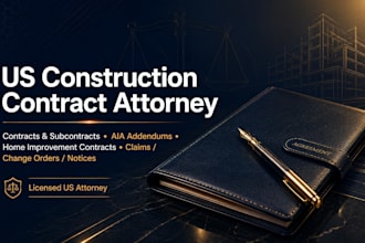 draft or review a US construction or subcontractor agreement