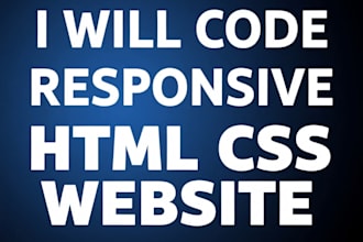 responsive website with html css