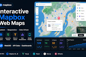 build an interactive mapbox web map and gis dashboard