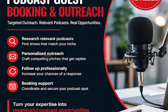 do podcast guest outreach and booking