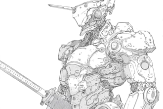 design spectacular robots, cyborgs and mechs