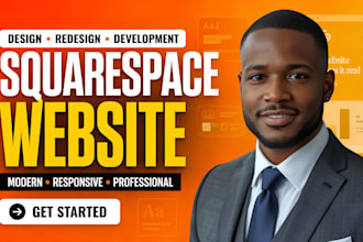 build squarespace website design redesign and development for business