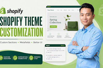 customize your existing shopify theme or create custom liquid sections