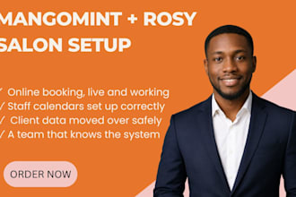 set up and configure your mangomint or rosy salon software account