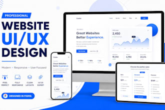 design website uiux in figma, web ui design, saas website UI UX design
