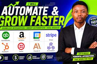 integrate quickbooks amazon calendar stripe hubspot twilio claude ai automation
