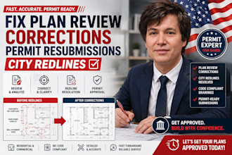 fix plan review corrections permit resubmissions city redlines