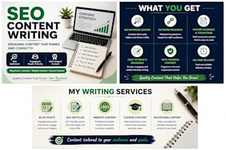 write SEO optimized content, blog posts, and course content