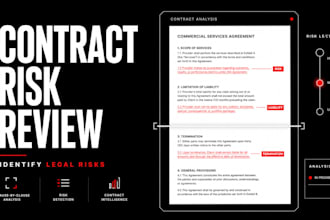 professionally review your commercial contract for legal risks